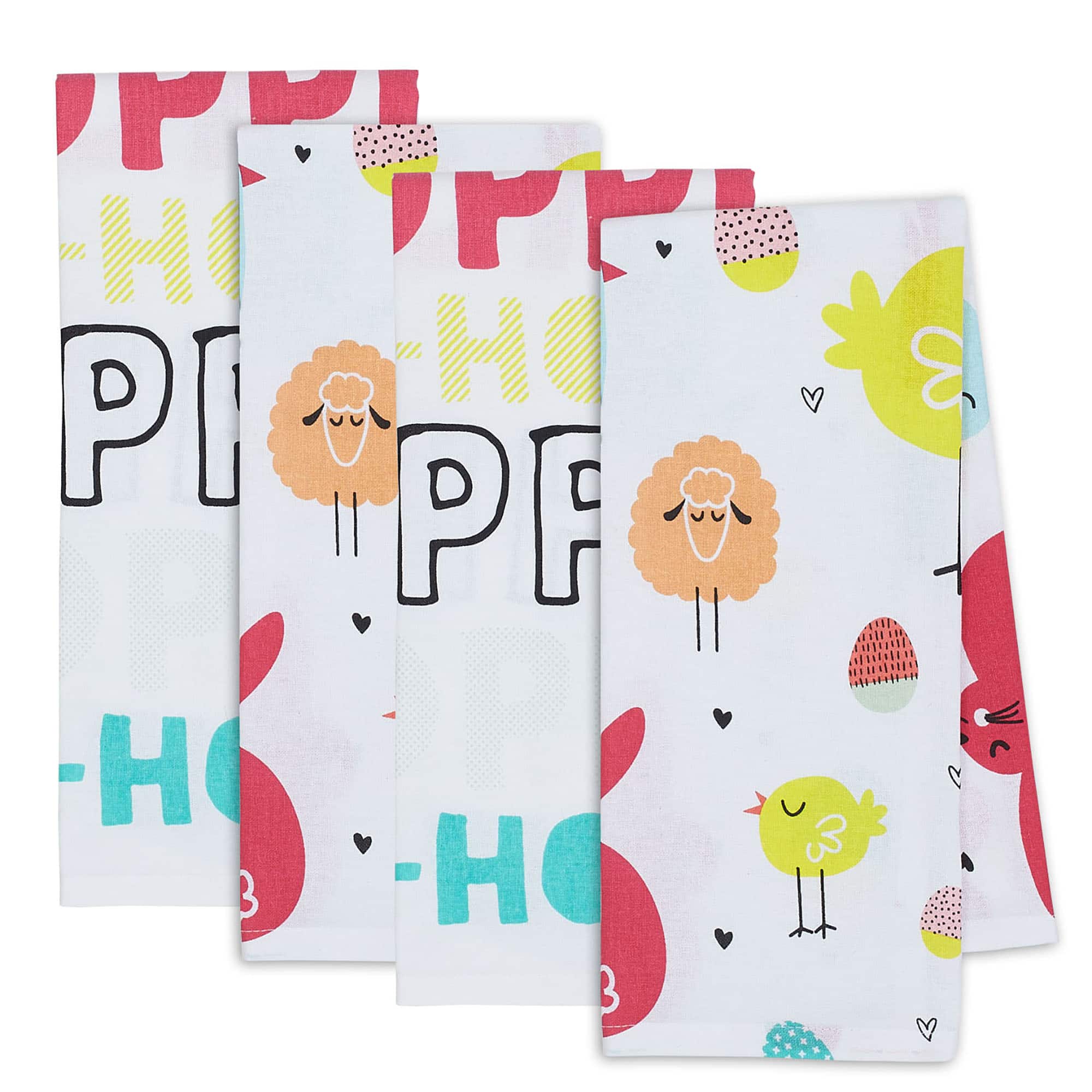DII® Hippity Hoppity Dishtowels, 4ct.
